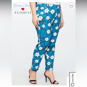 Draper James for ELOQUII Printed Ankle Pant size 16